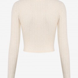 Women's Solid Color Daily Button Up Layering V Neck Plush Ribbed Knit Long Sleeve Cardigan